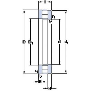 100 mm x 210 mm x 22.5 mm  SKF 89420 M المحامل الدوارة الاتجاه