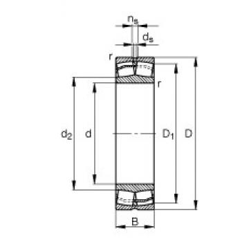 70 mm x 150 mm x 51 mm  FAG 22314-E1 محامل كروية