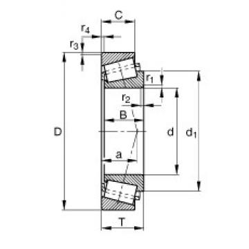 140 mm x 300 mm x 102 mm  FAG 32328-A تناقص الأسطوانة المحامل