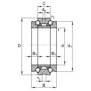 52 mm x 80 mm x 38 mm  FAG 234710-M-SP فحوى الكرات