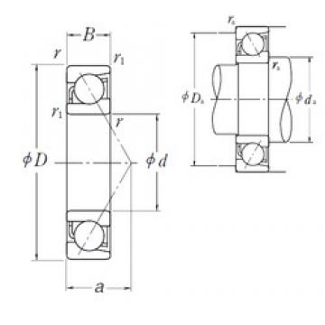 55 mm x 120 mm x 29 mm  NSK 7311 A الاتصال الكرات الزاوي