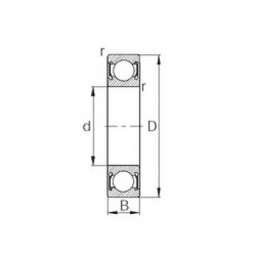 95 mm x 200 mm x 45 mm  CYSD 6319-2RS الكرات الأخدود العميق