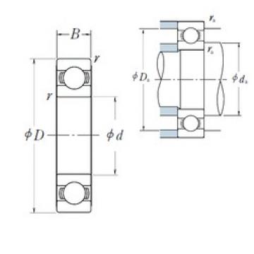 110 mm x 170 mm x 19 mm  NSK 16022 الكرات الأخدود العميق