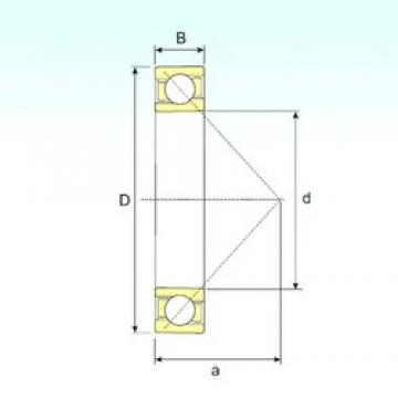 130 mm x 230 mm x 40 mm  ISB 7226 B الاتصال الكرات الزاوي