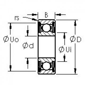 AST SR2-6ZZ الكرات الأخدود العميق