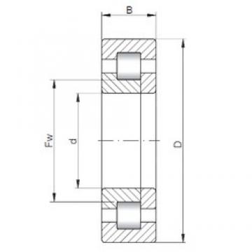 100 mm x 140 mm x 20 mm  ISO NUP1920 محامل أسطوانية