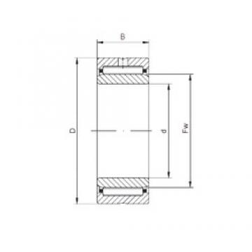 28 mm x 45 mm x 17 mm  ISO NA49/28 محامل إبرة الأسطوانة