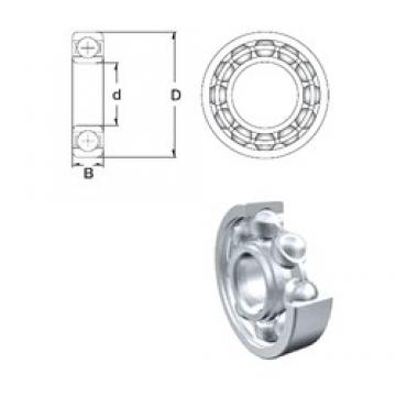 3,967 mm x 7,938 mm x 3,175 mm  ZEN R155-2Z الكرات الأخدود العميق