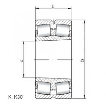 380 mm x 520 mm x 106 mm  ISO 23976 KW33 محامل كروية