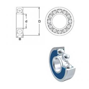 6 mm x 16 mm x 5 mm  ZEN 696A-2RS الكرات الأخدود العميق