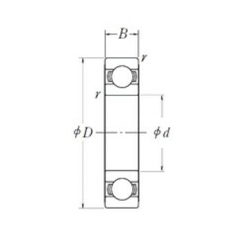 45 mm x 68 mm x 12 mm  NSK 6909L11ZZ الكرات الأخدود العميق