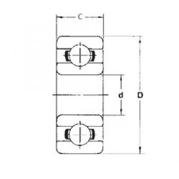 3 mm x 9 mm x 3 mm  FBJ 603 الكرات الأخدود العميق