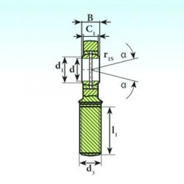 50 mm x 75 mm x 35 mm  ISB SA 50 ES 2RS محامل عادي