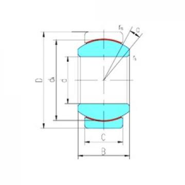 15 mm x 26 mm x 12 mm  LS GE15ET-2RS محامل عادي