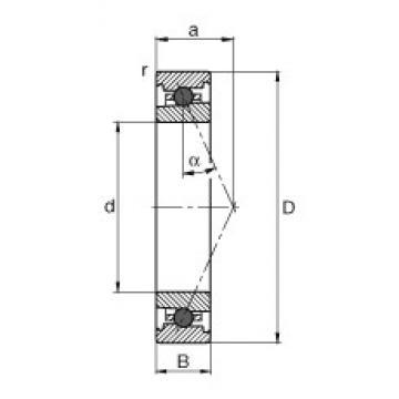 100 mm x 140 mm x 20 mm  FAG HC71920-E-T-P4S الاتصال الكرات الزاوي