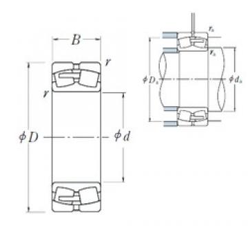 500 mm x 670 mm x 128 mm  NSK 239/500CAE4 محامل كروية