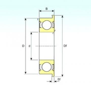 8 mm x 22 mm x 7 mm  ISB F608ZZ الكرات الأخدود العميق