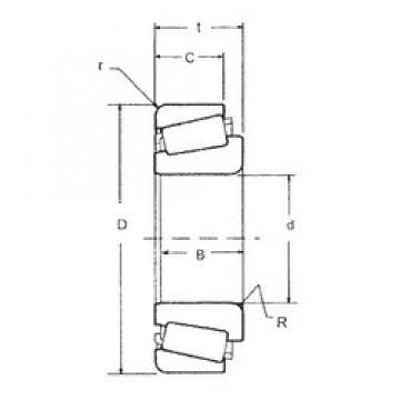 57,15 mm x 104,775 mm x 29,317 mm  FBJ 469/453X تناقص الأسطوانة المحامل