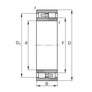 180 mm x 300 mm x 118 mm  FAG NNU4136-M محامل أسطوانية