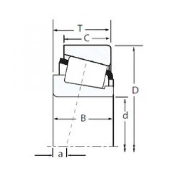 28,575 mm x 59,131 mm x 16,764 mm  Timken LM67043/LM67010 تناقص الأسطوانة المحامل