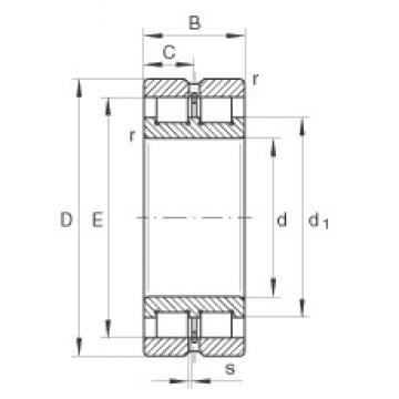 320 mm x 440 mm x 118 mm  INA SL024964 محامل أسطوانية