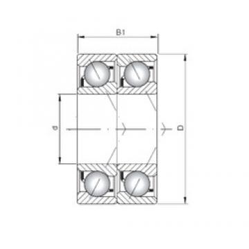 ISO 7040 CDT الاتصال الكرات الزاوي