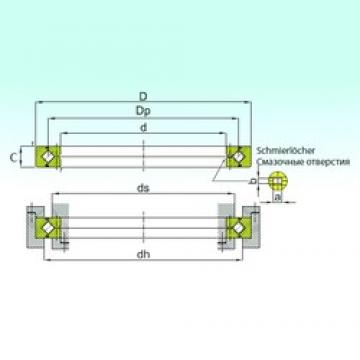 60 mm x 90 mm x 13 mm  ISB RE 6013 المحامل الدوارة الاتجاه