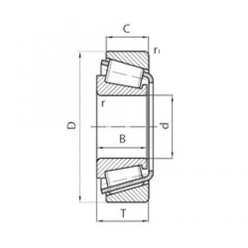 130 mm x 200 mm x 42 mm  CYSD 32026*2 تناقص الأسطوانة المحامل