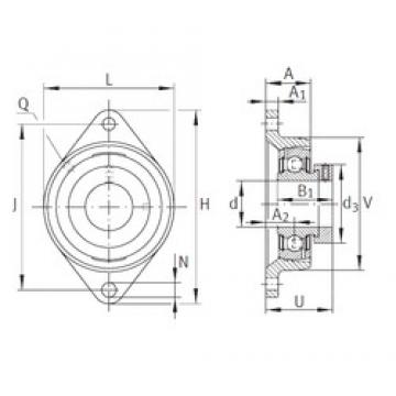 INA PCJT1-1/4-206 تحمل وحدات