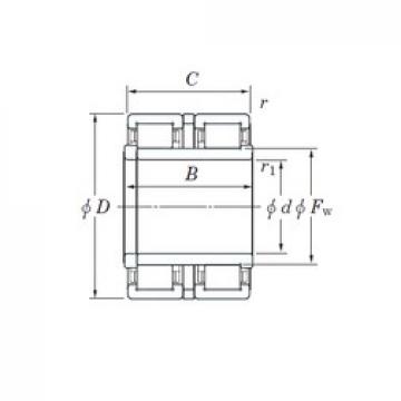 120 mm x 240 mm x 180 mm  KOYO JC12 محامل أسطوانية