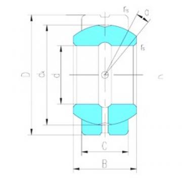 17 mm x 35 mm x 20 mm  LS GEG17ES-2RS محامل عادي