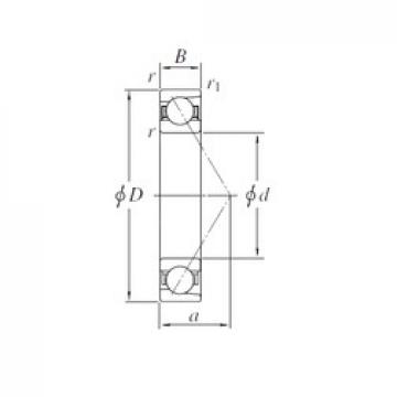 220 mm x 400 mm x 65 mm  KOYO 7244 الاتصال الكرات الزاوي