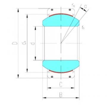 160 mm x 260 mm x 135 mm  LS GEG160XT-2RS محامل عادي