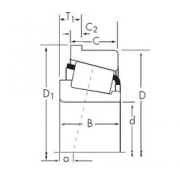 29,367 mm x 66,421 mm x 25,433 mm  Timken 2691/2631-B تناقص الأسطوانة المحامل