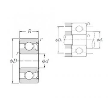 3 mm x 10 mm x 4 mm  NTN 623Z الكرات الأخدود العميق