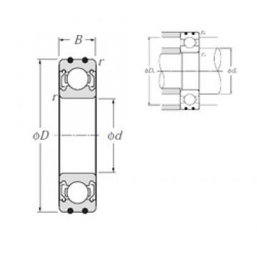 30 mm x 62 mm x 16 mm  NTN AC-6206ZZ الكرات الأخدود العميق