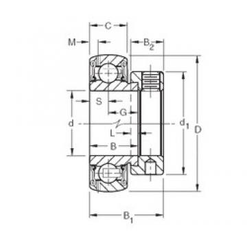 41,275 mm x 85 mm x 30,18 mm  Timken GRA110RRB الكرات الأخدود العميق