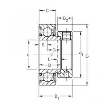 49,2125 mm x 90 mm x 30,18 mm  Timken RA115RR الكرات الأخدود العميق