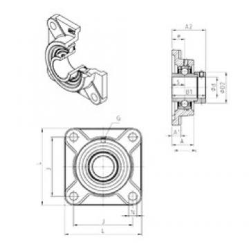 SNR EXF305 تحمل وحدات