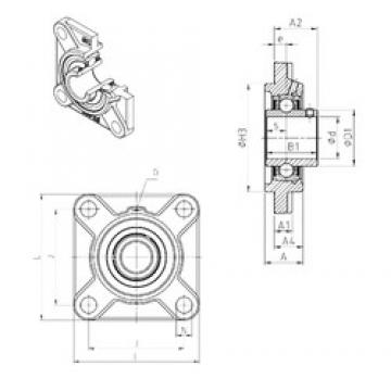 SNR UCFS312 تحمل وحدات