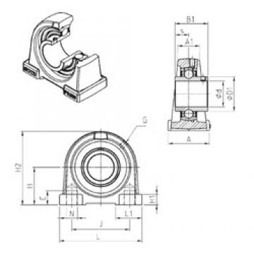 SNR UCPA204 تحمل وحدات