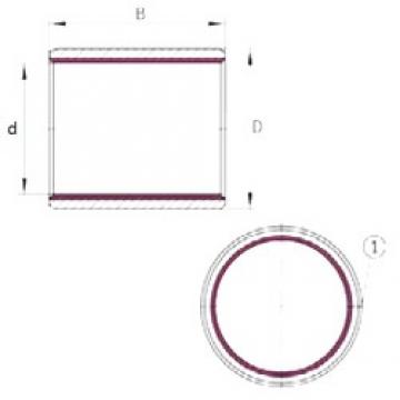 50,8 mm x 55,563 mm x 25,4 mm  INA EGBZ3216-E40 محامل عادي