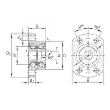 10 mm x 32 mm x 20 mm  INA ZKLFA1050-2Z الاتصال الكرات الزاوي