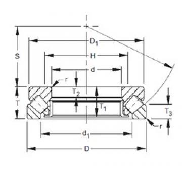 170 mm x 280 mm x 23 mm  Timken 29334 المحامل الدوارة الاتجاه