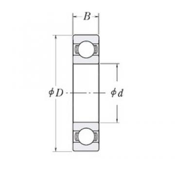 82,55 mm x 120,65 mm x 19,05 mm  RHP XLJ3.1/4 الكرات الأخدود العميق