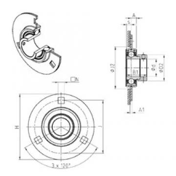 SNR ESPF203 تحمل وحدات