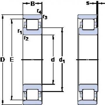 40 mm x 80 mm x 18 mm  SKF N 208 ECMB فحوى الكرات