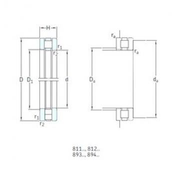 150 mm x 190 mm x 9,5 mm  SKF 81130TN المحامل الدوارة الاتجاه