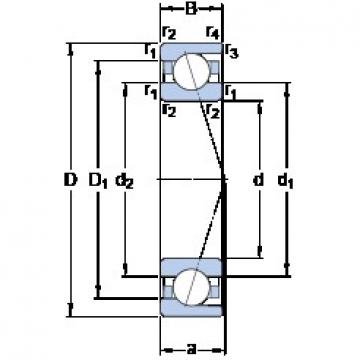 130 mm x 165 mm x 18 mm  SKF 71826 CD/HCP4 الاتصال الكرات الزاوي