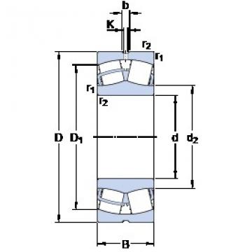 170 mm x 310 mm x 86 mm  SKF 22234 CC/W33 محامل كروية